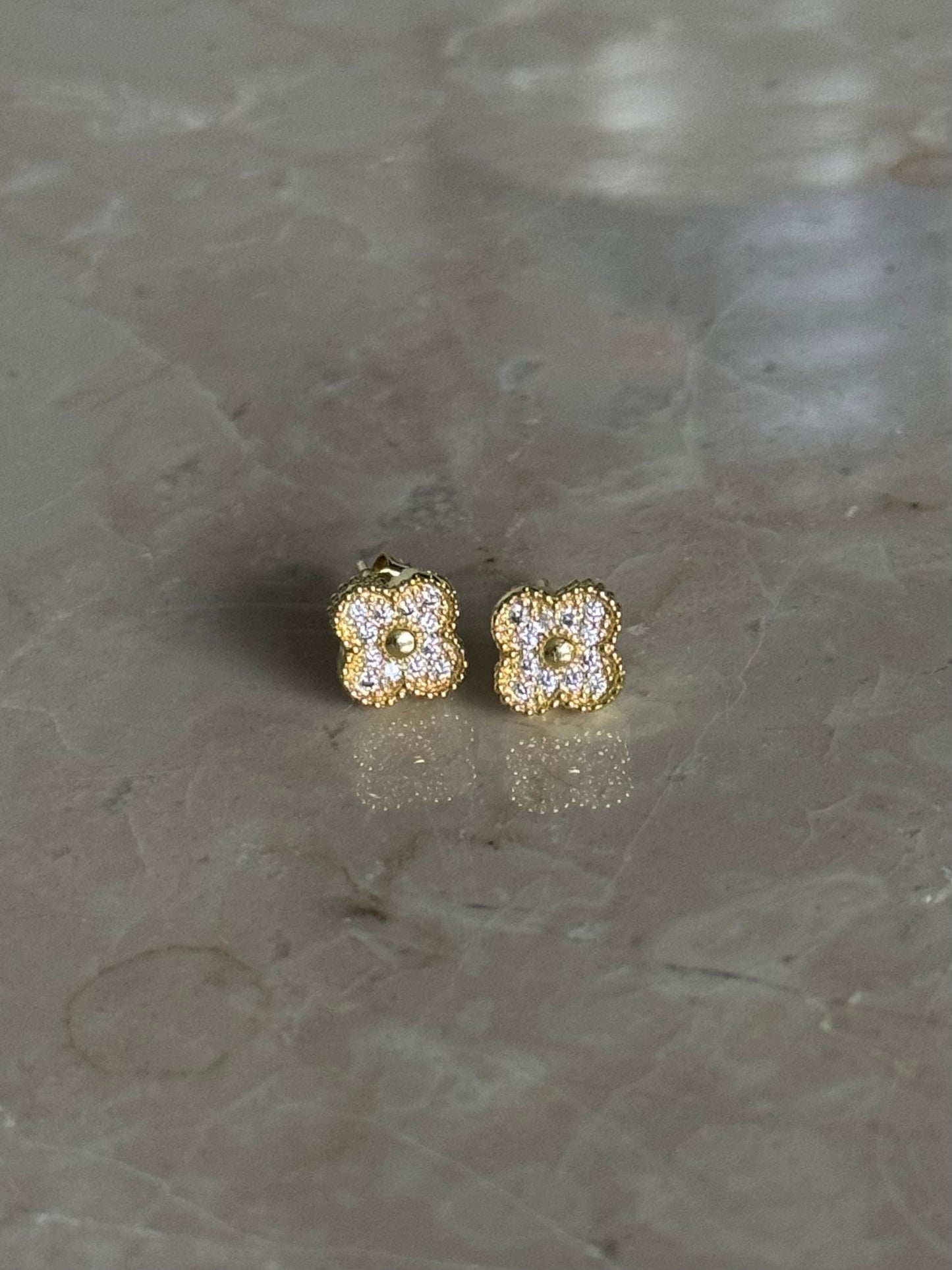 Boucles d'oreilles trefles