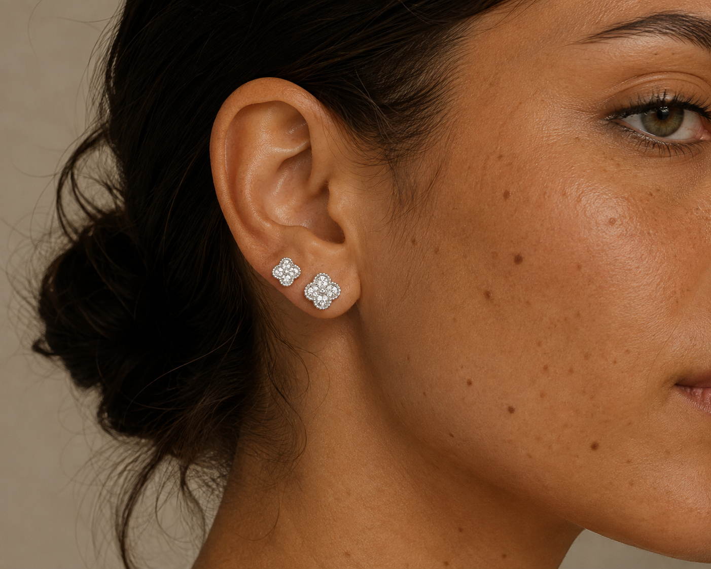 Boucles d'oreilles trefles