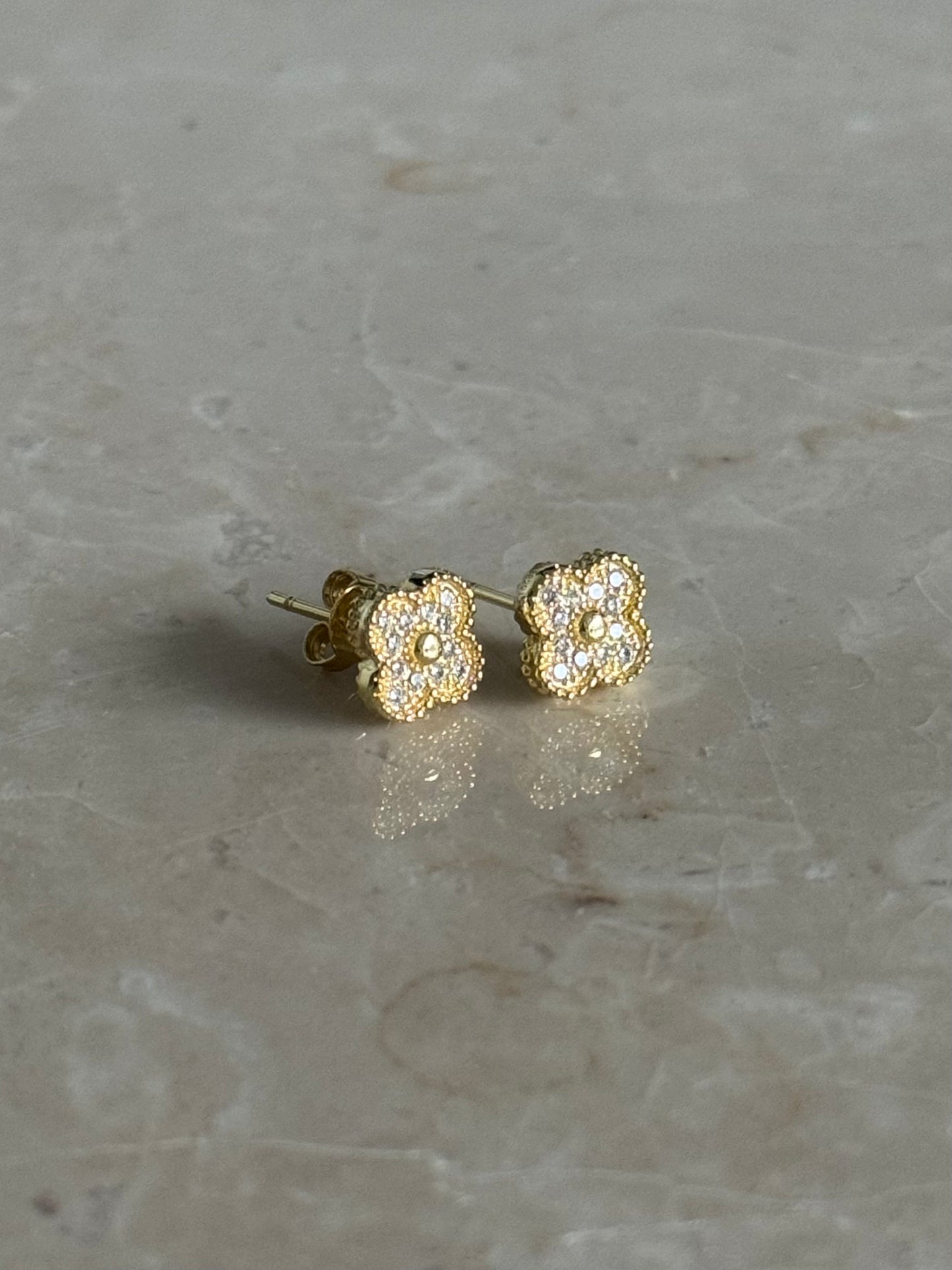 Boucles d'oreilles trefles
