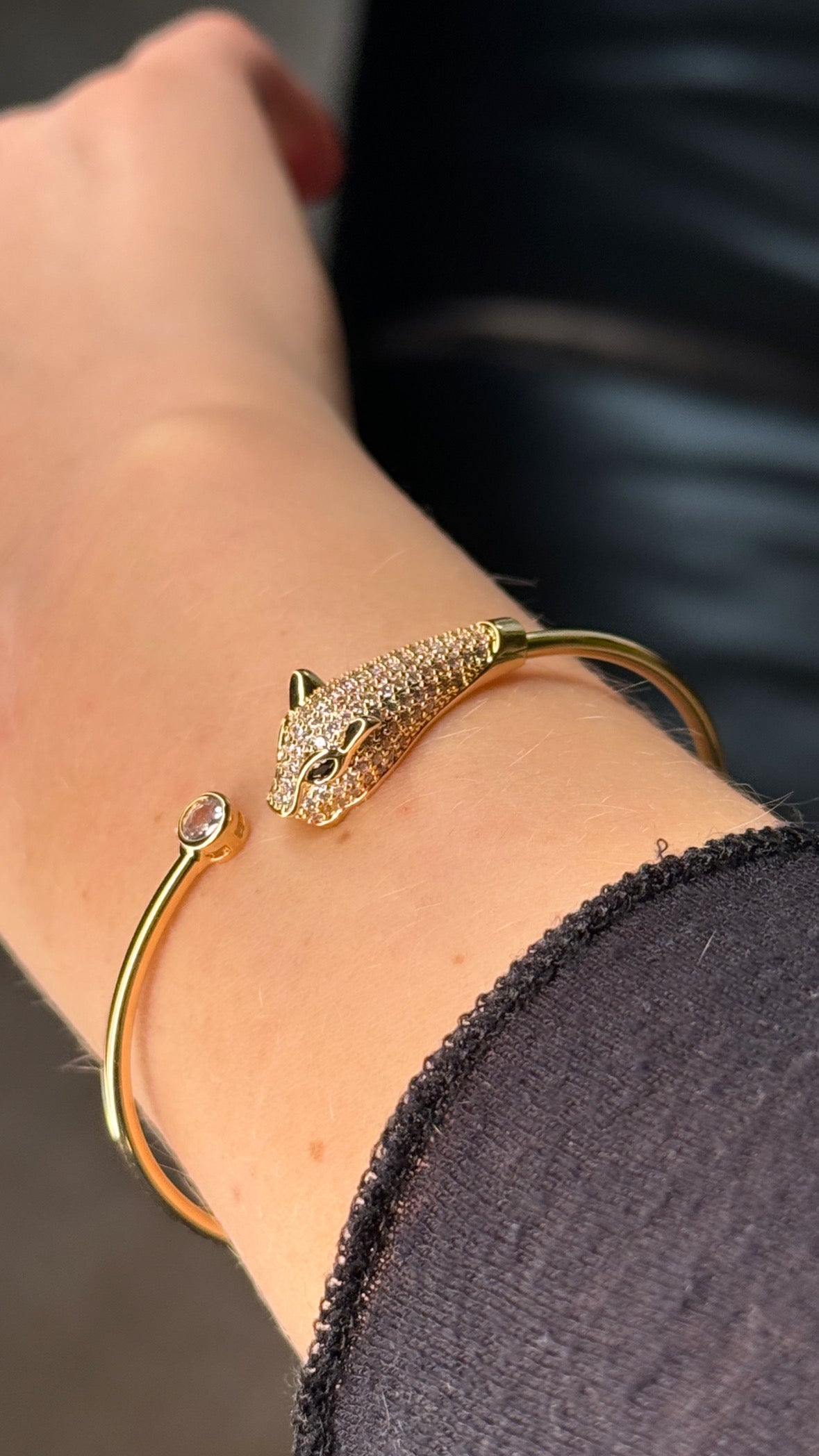 Bracelet jonc Panthera