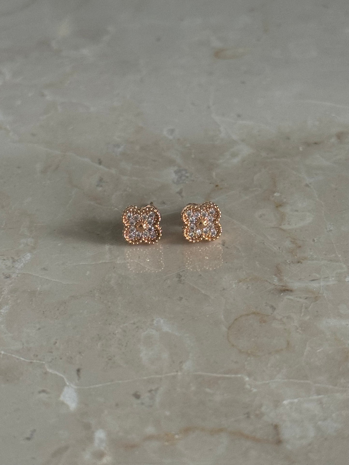 Boucles d'oreilles trefles
