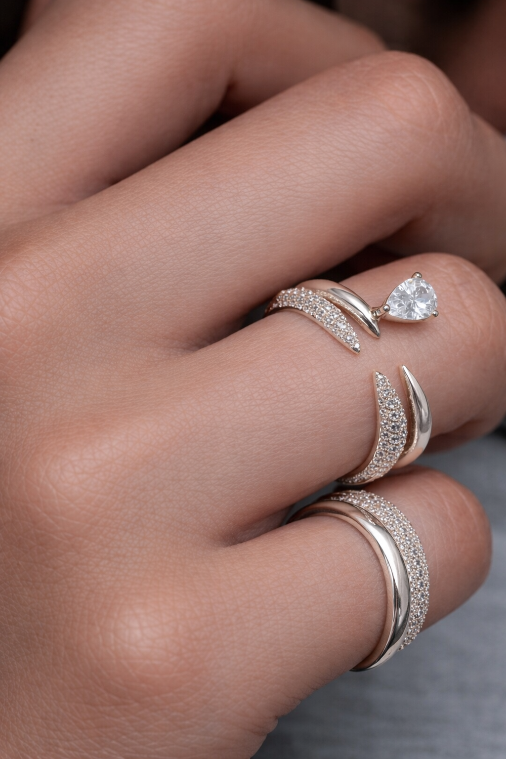 Bague pavé Noa