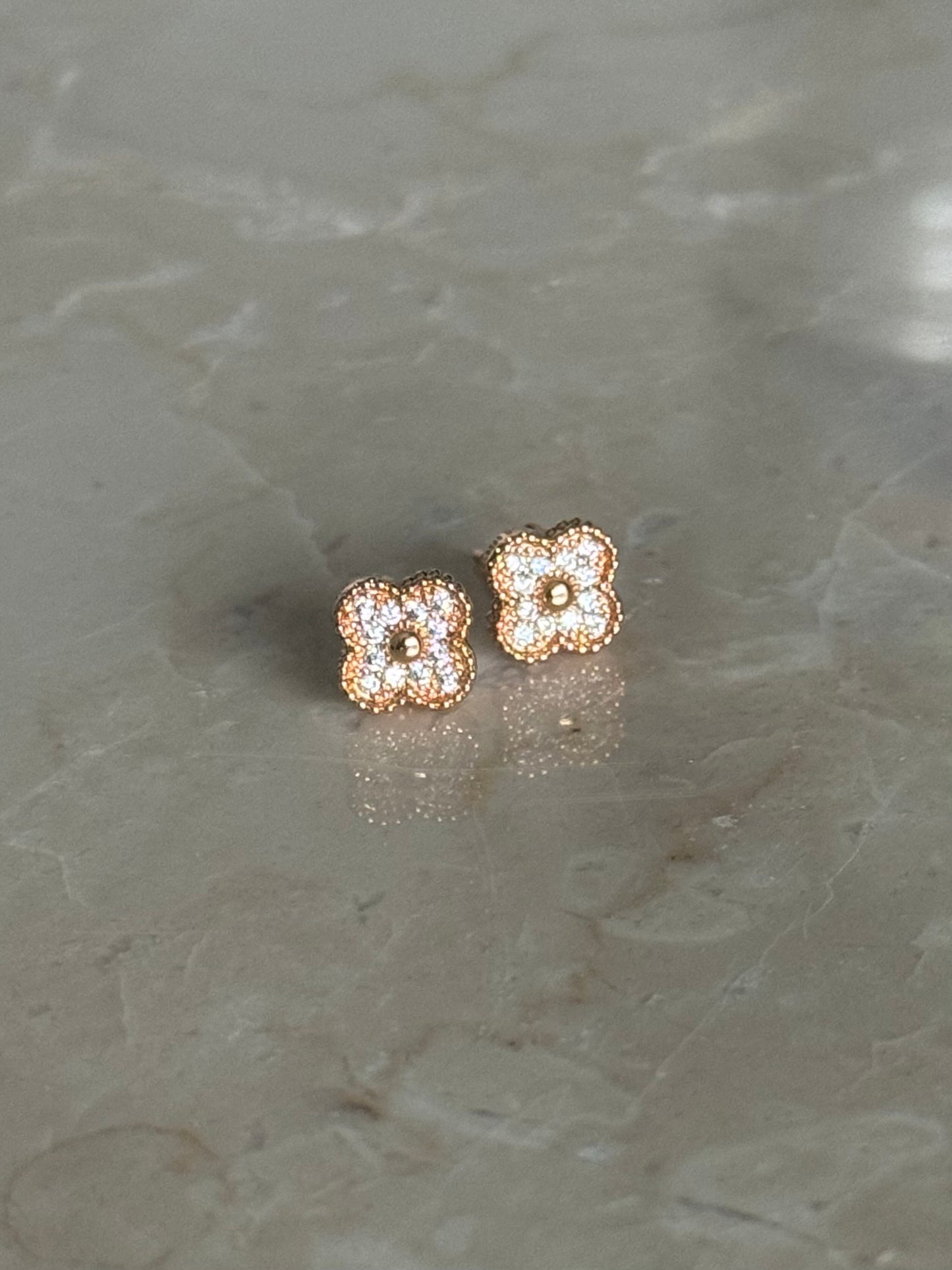 Boucles d'oreilles trefles