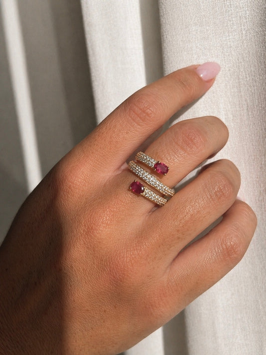 Bague infini rubis
