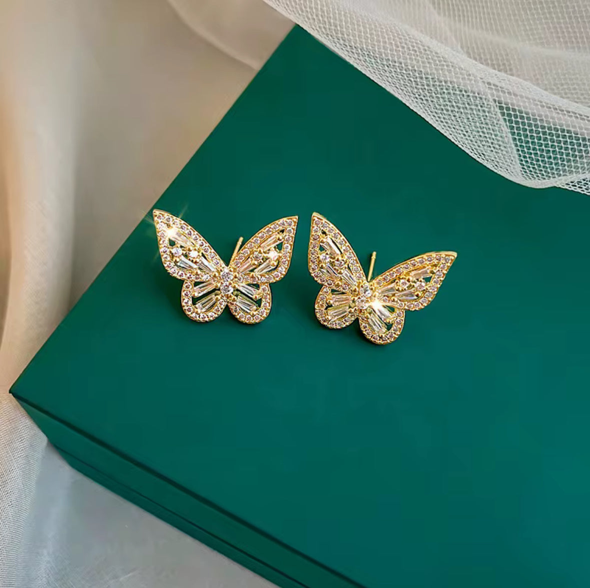 Boucles d’oreilles papillons