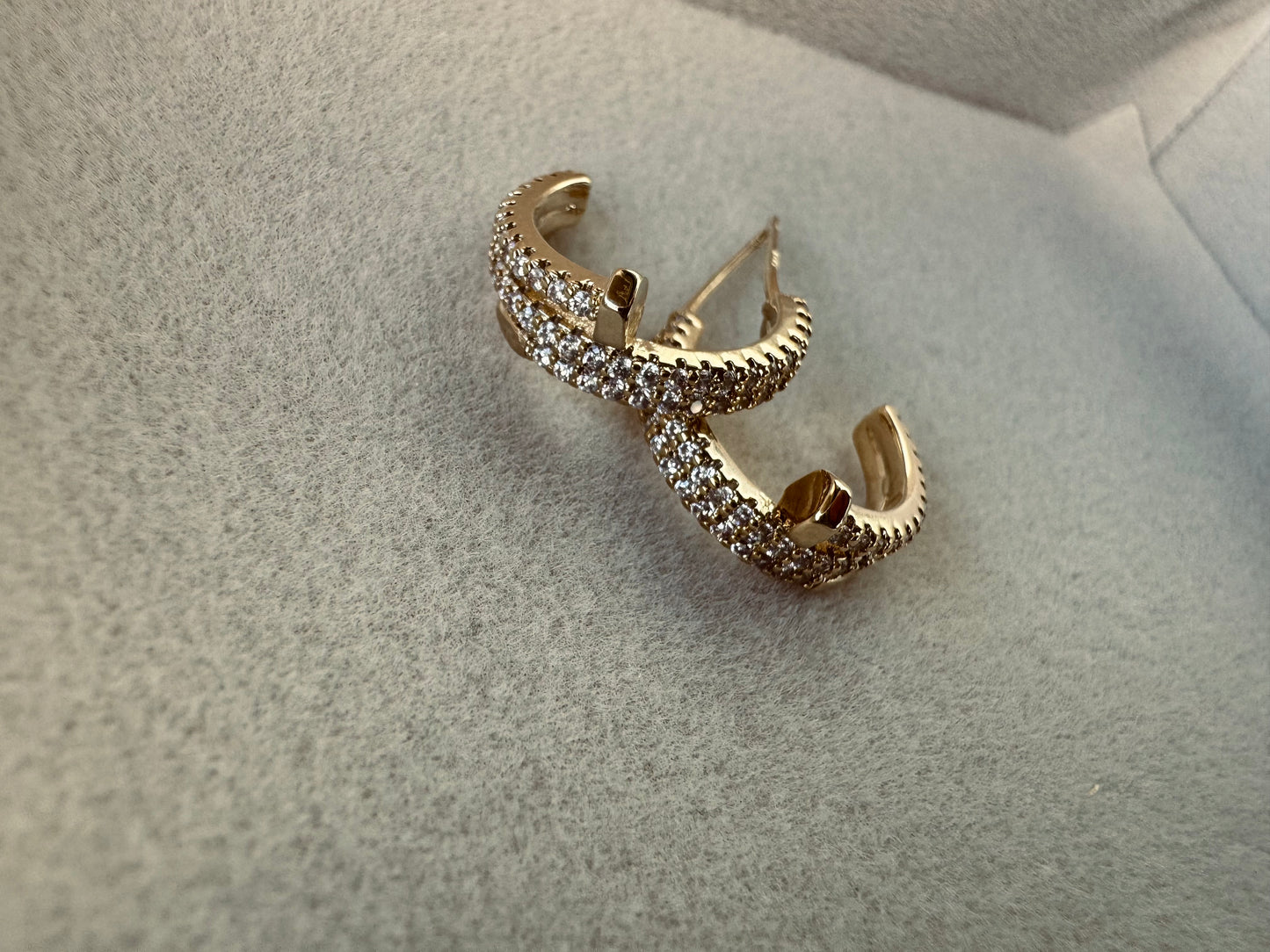 Boucles d'oreilles clou or