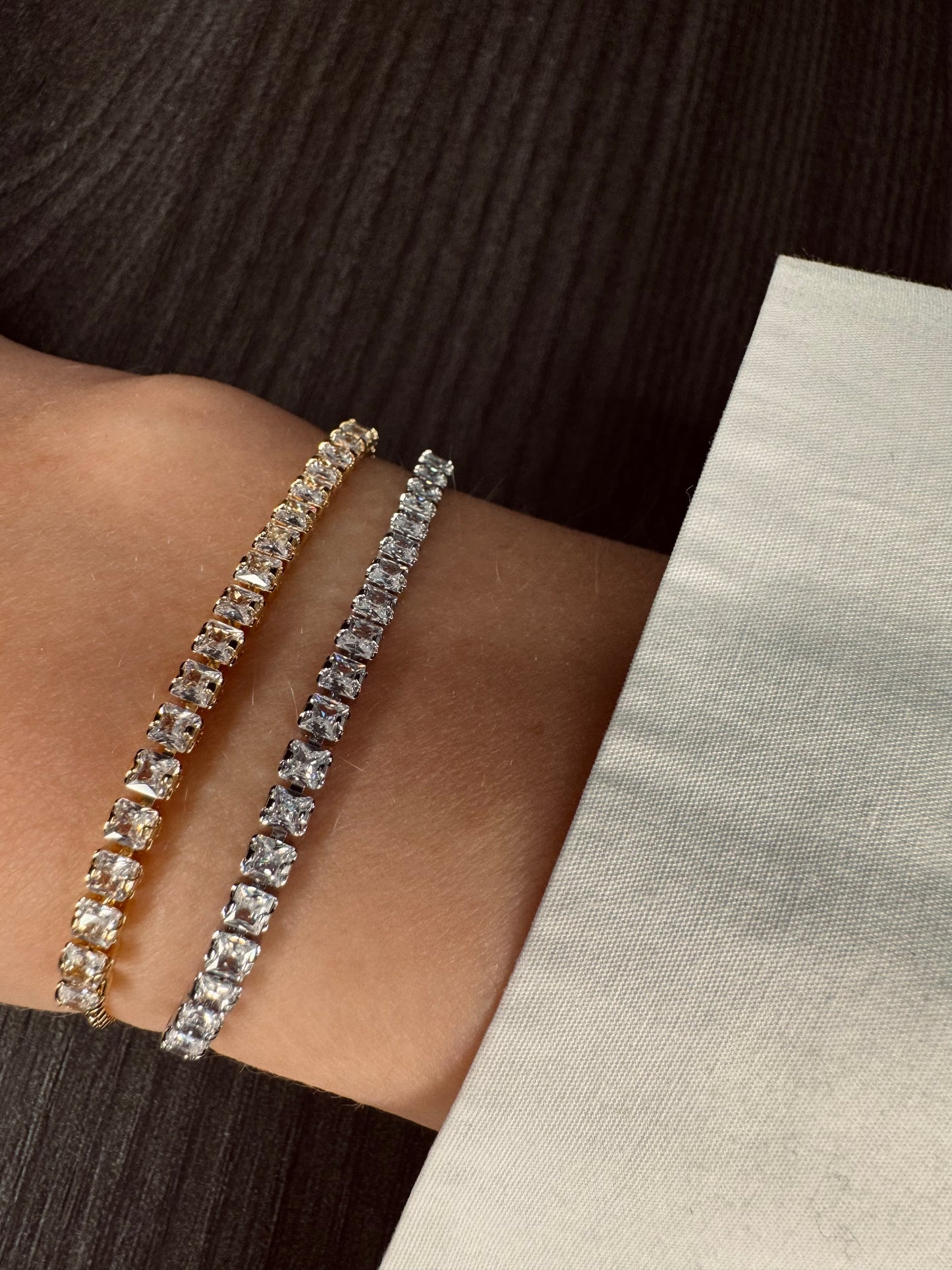 Bracelet rivière Eva or