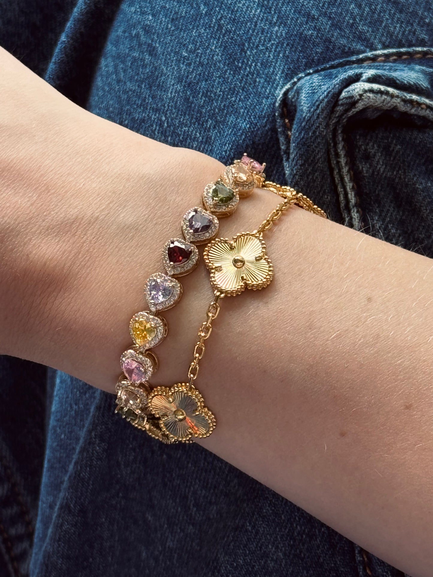 Bracelet rainbow Coeur