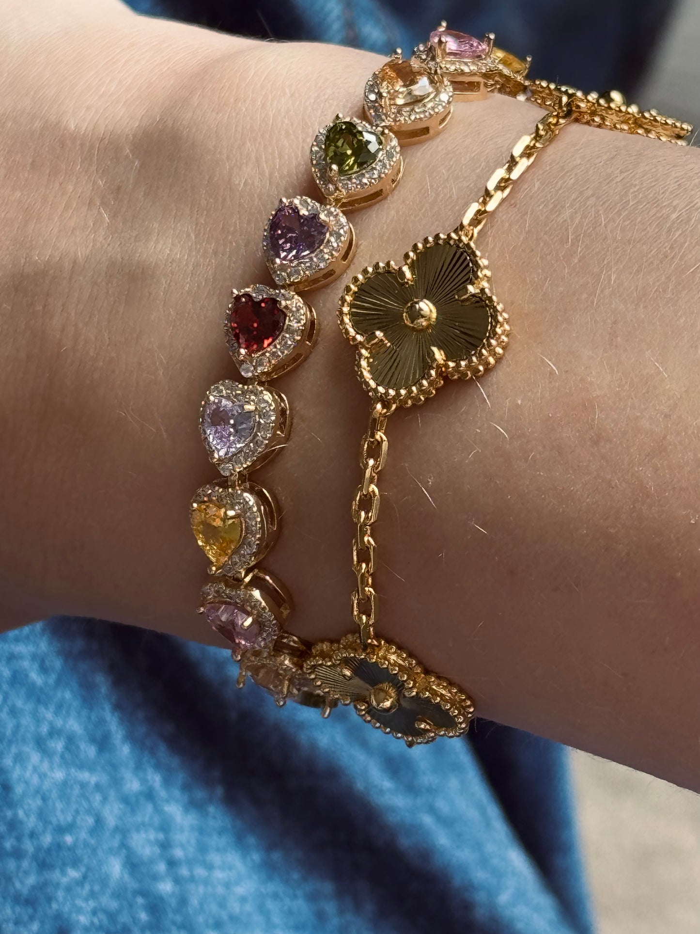 Bracelet rainbow Coeur