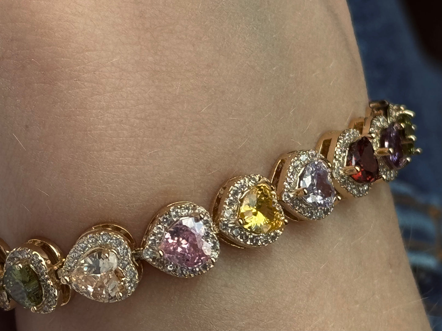 Bracelet rainbow Coeur