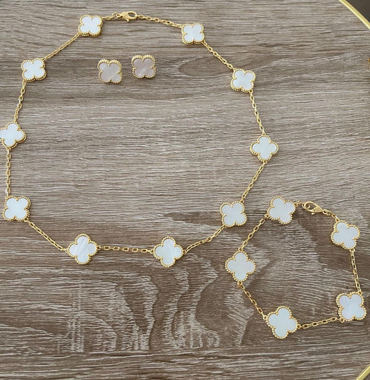 Parure or jaune / blanc