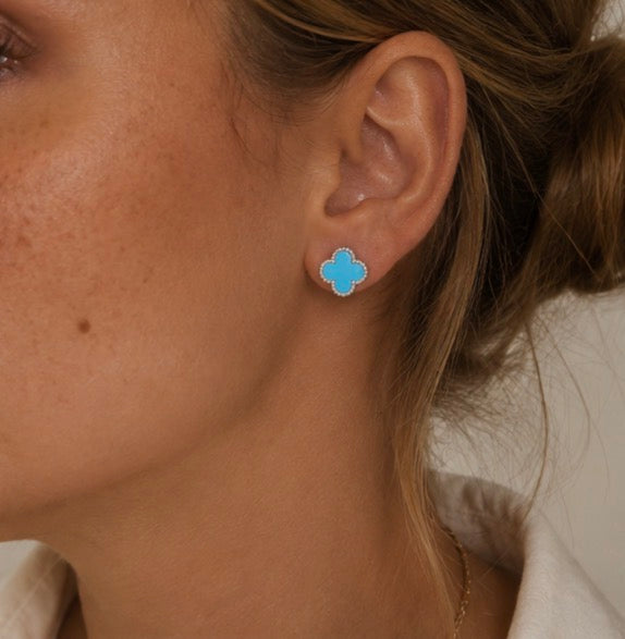 Boucles d'oreilles trefles