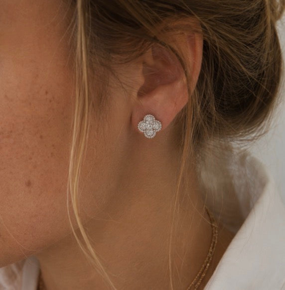 Boucles d'oreilles trefles
