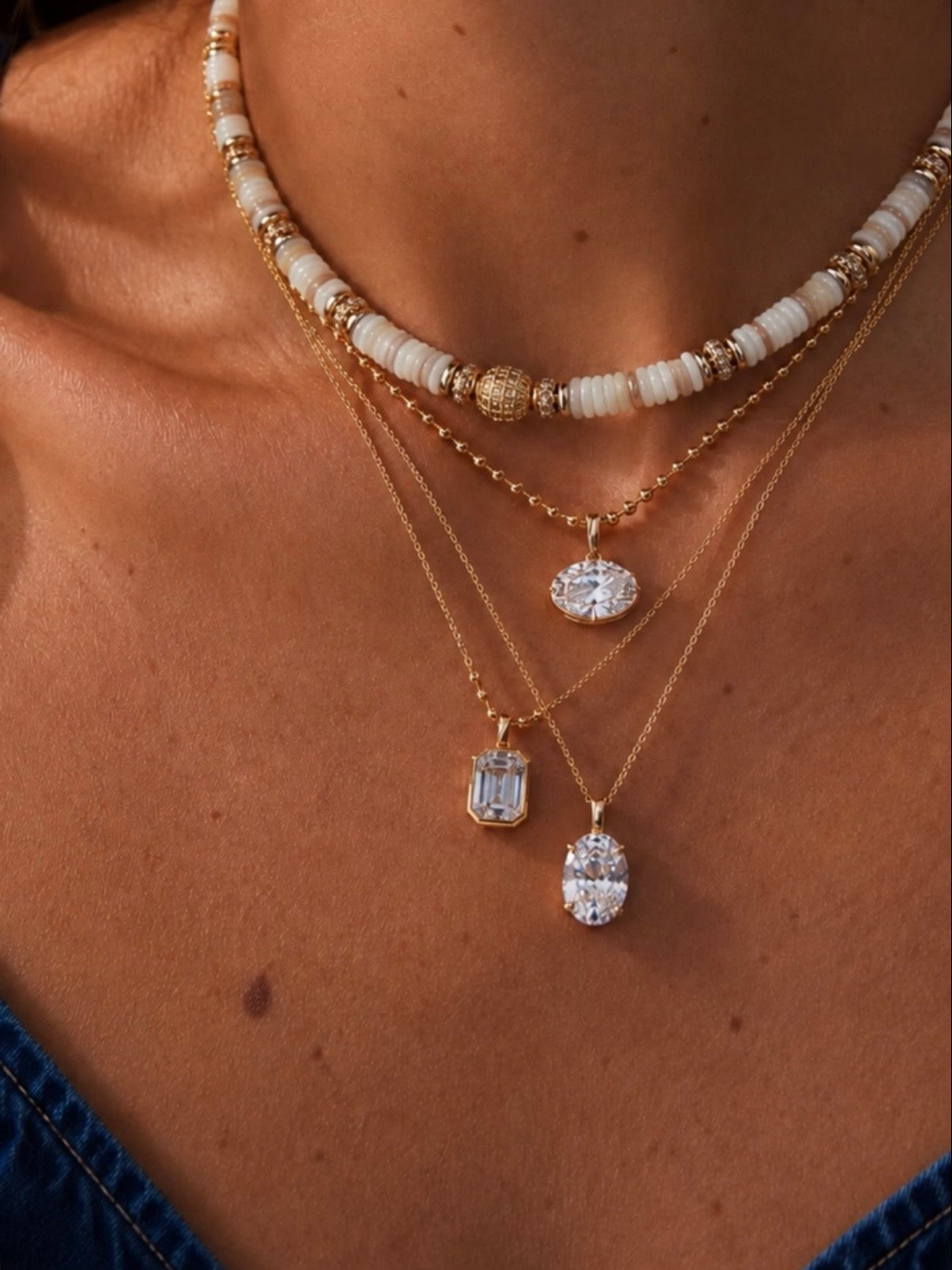 Pendentif Éclat ovale