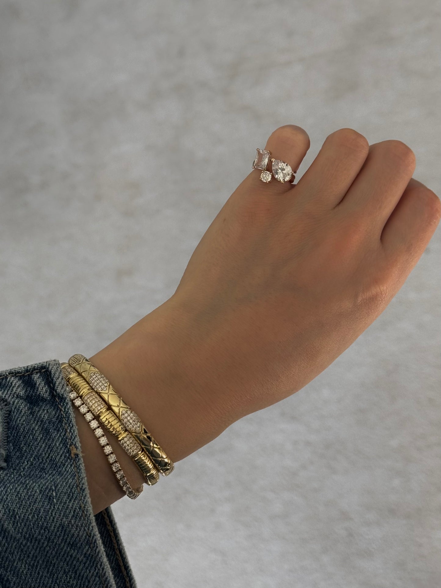 Bague 3 diamants
