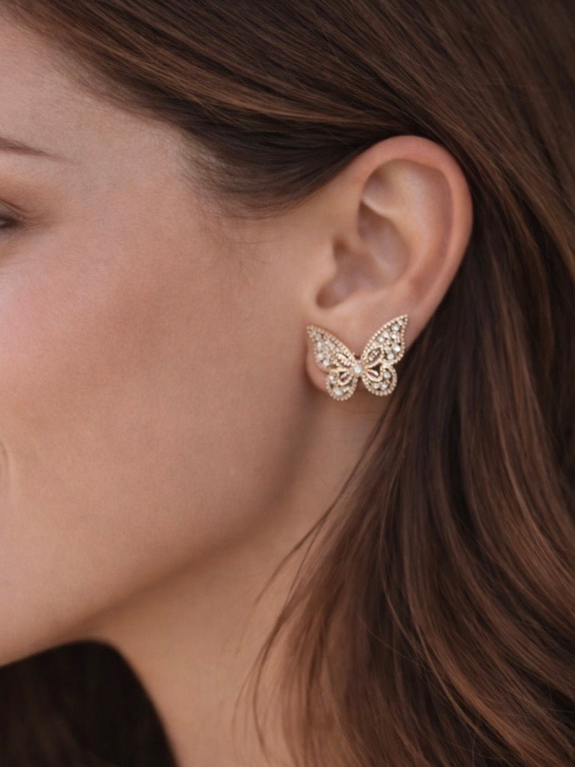 Boucles d’oreilles papillons
