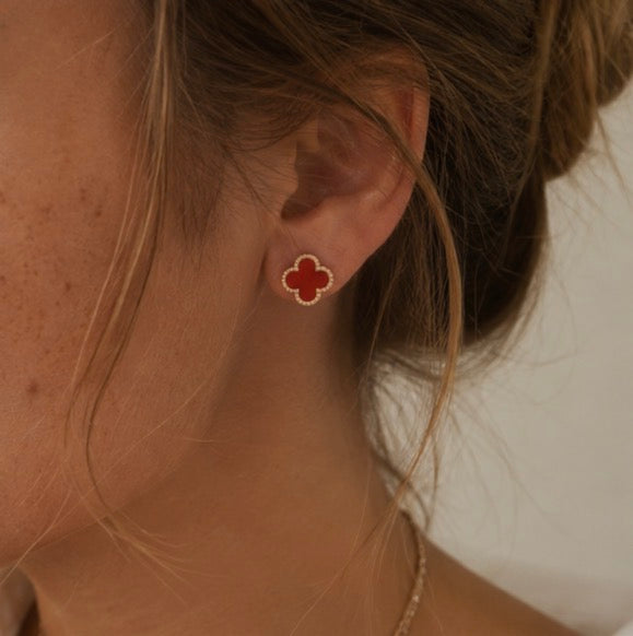 Boucles d'oreilles trefles