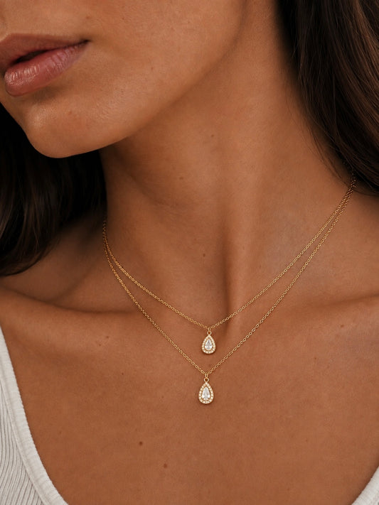 Collier double poire