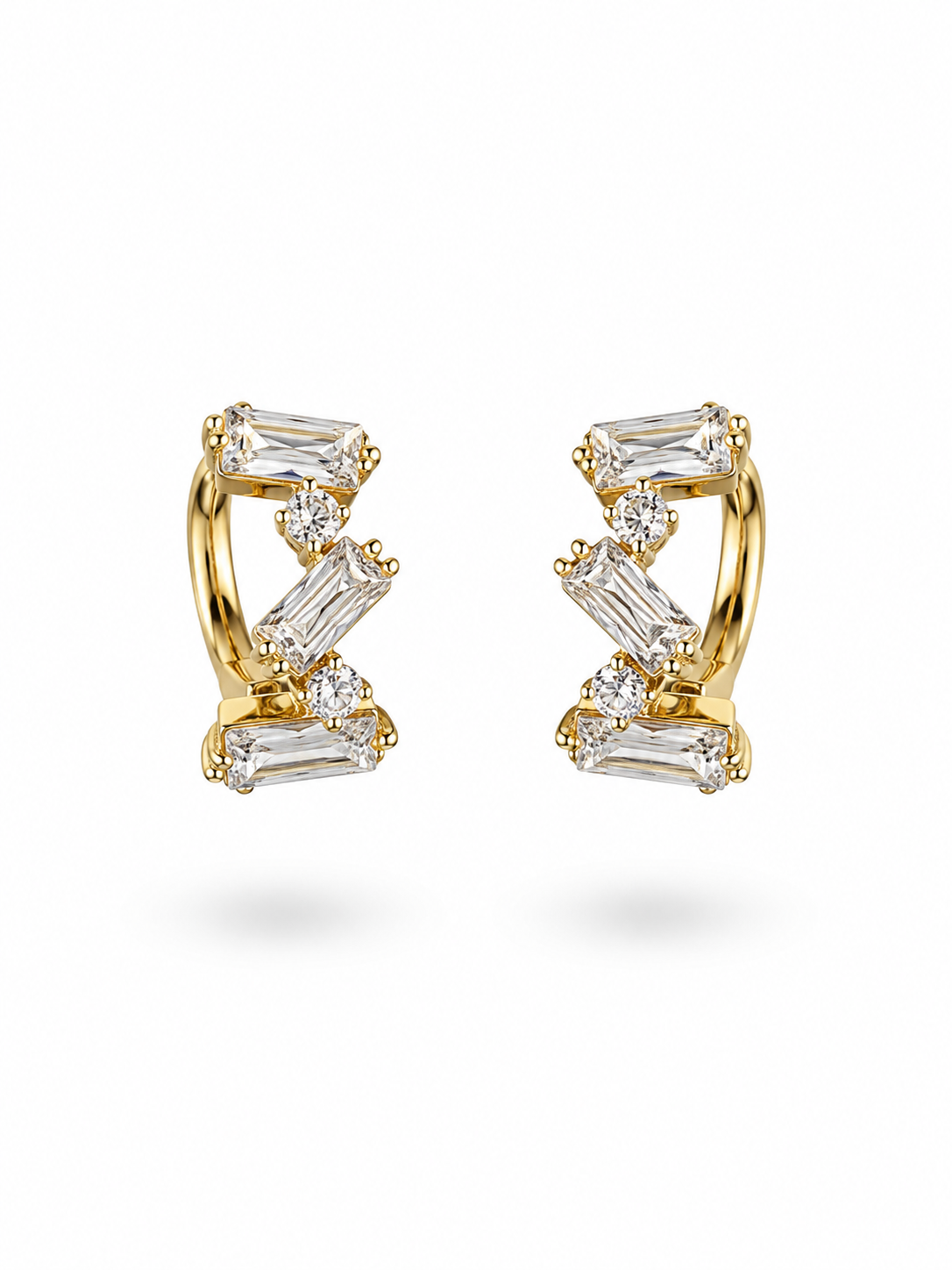 Boucles d’oreilles baguette