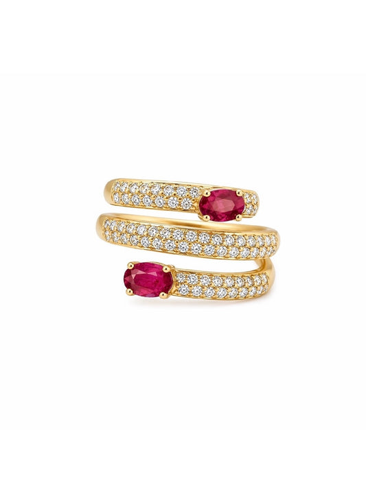 Bague infini rubis