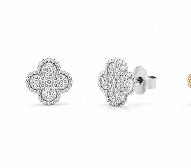 Boucles d'oreilles trefles