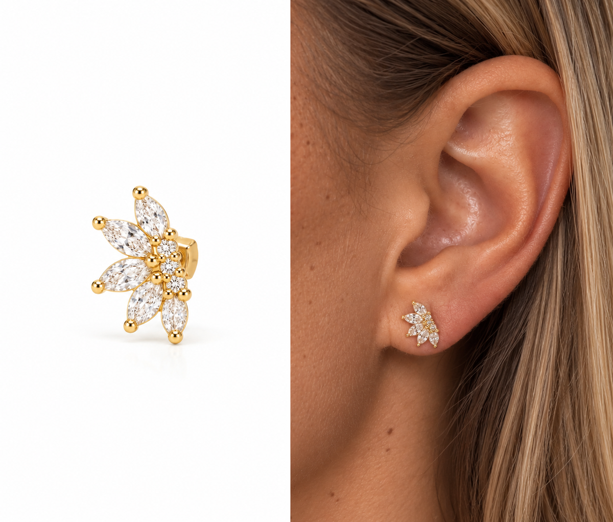 Puces d’oreilles Étoile