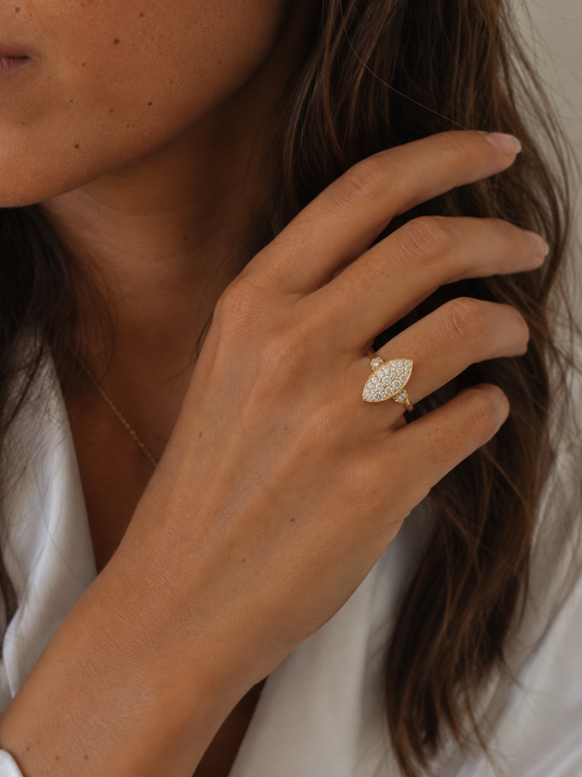 Bague marquise majesté