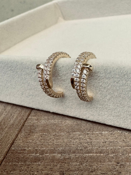 Boucles d'oreilles clou or